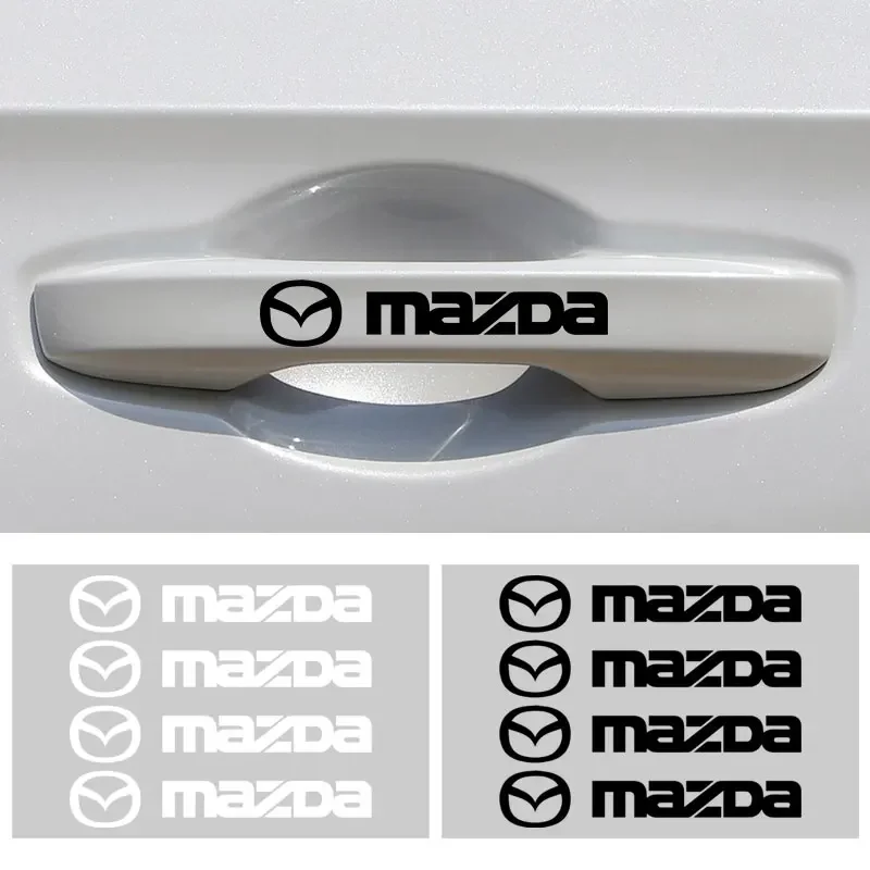 4 قطعة مقبض باب السيارة ملصق سيارة شارة الجسم ملصق مائي لمازدا 3 Bk 6 G Gh Cx3 6 Gj 626 Demio 323 Cx-5 Cx-7 Cx9 Cx8 Cx30 Mx-5 RX8
