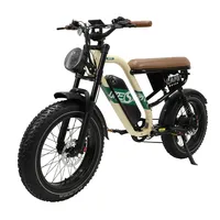 Onesport W66 Electric Mountain Bike 20 Inch Fat Tire eBike 500W48V13.5AH Removeable Battery Bluetooth App