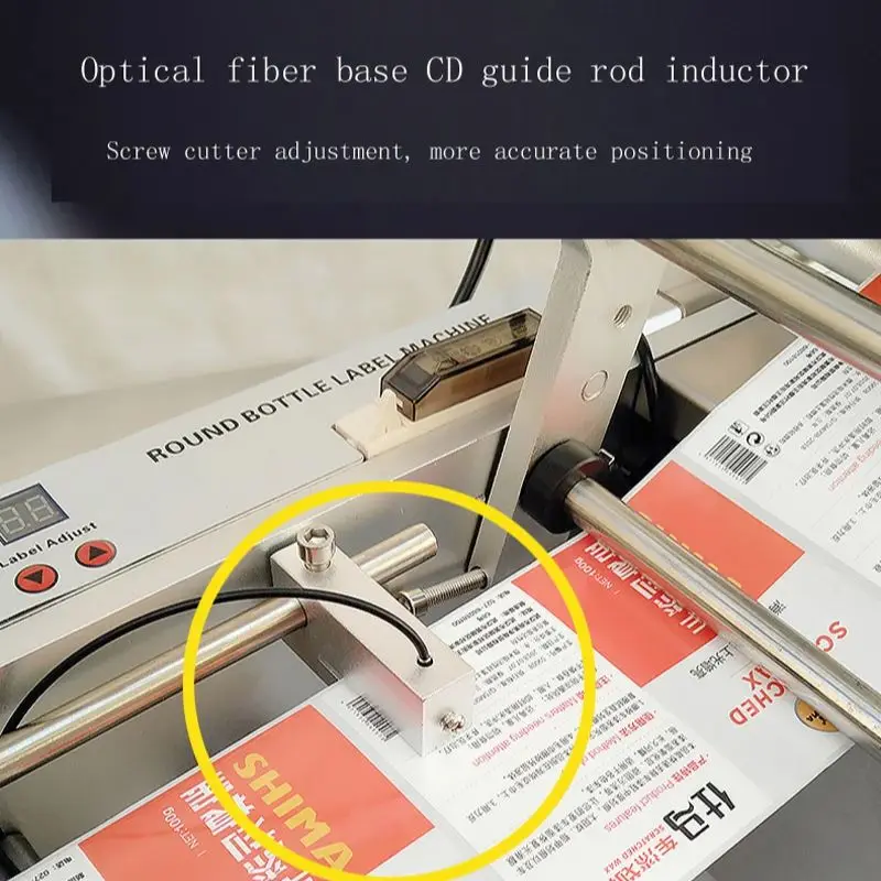 

Полуавтоматическая машина для наклеивания этикеток на круглые бутылки, аппликатор для индивидуальных этикеток, 110В / 220В