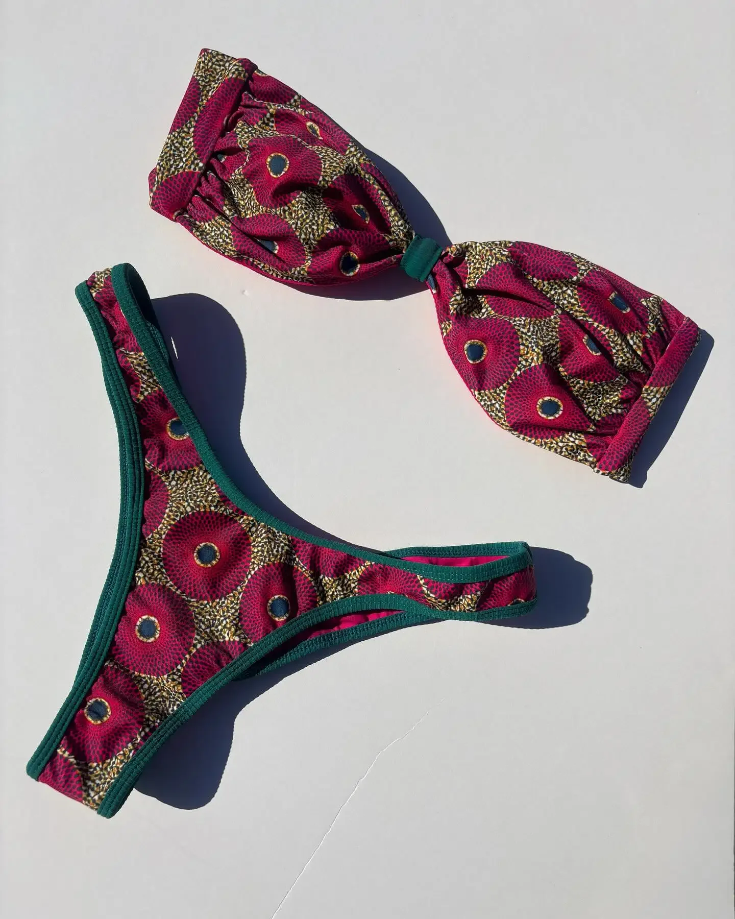 SEAURAL 2025 Nieuwe Sexy Tube Top Braziliaanse Micro Bikini Vrouwen Badpakken Retro Prints Badmode Backless Biquini Badpakken Beachwear