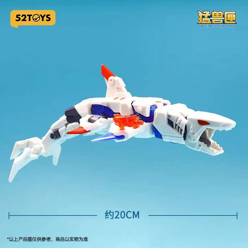 BEASTBOX Oryginalne Figurki Animacyjne Periferyjne Zabawki Rekin Biały w Pudełku Gacha Figurki Transformujące się Anime Figurki Akcji Kolekcjonerskie