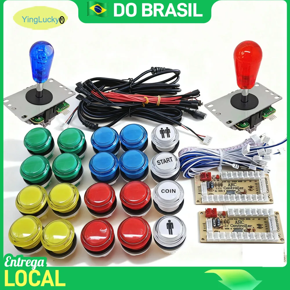 game-2-player-arcade-diy-kit-for-pc-raspberry-pi-with-led-push-buttons-american-style-joystick-usb-encoder-cables-mame-jamma