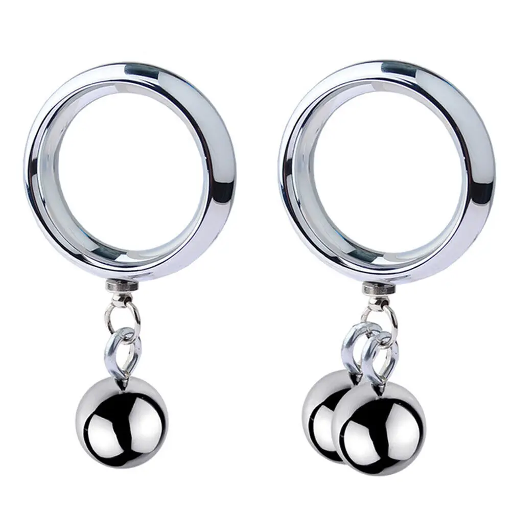 

3 Sizes Heavy Dute Metal Ball Pendant Cock Ring Penis Heavy Stretcher Enlarger Extender Weight Stretcher Penis Erection Sex Toys