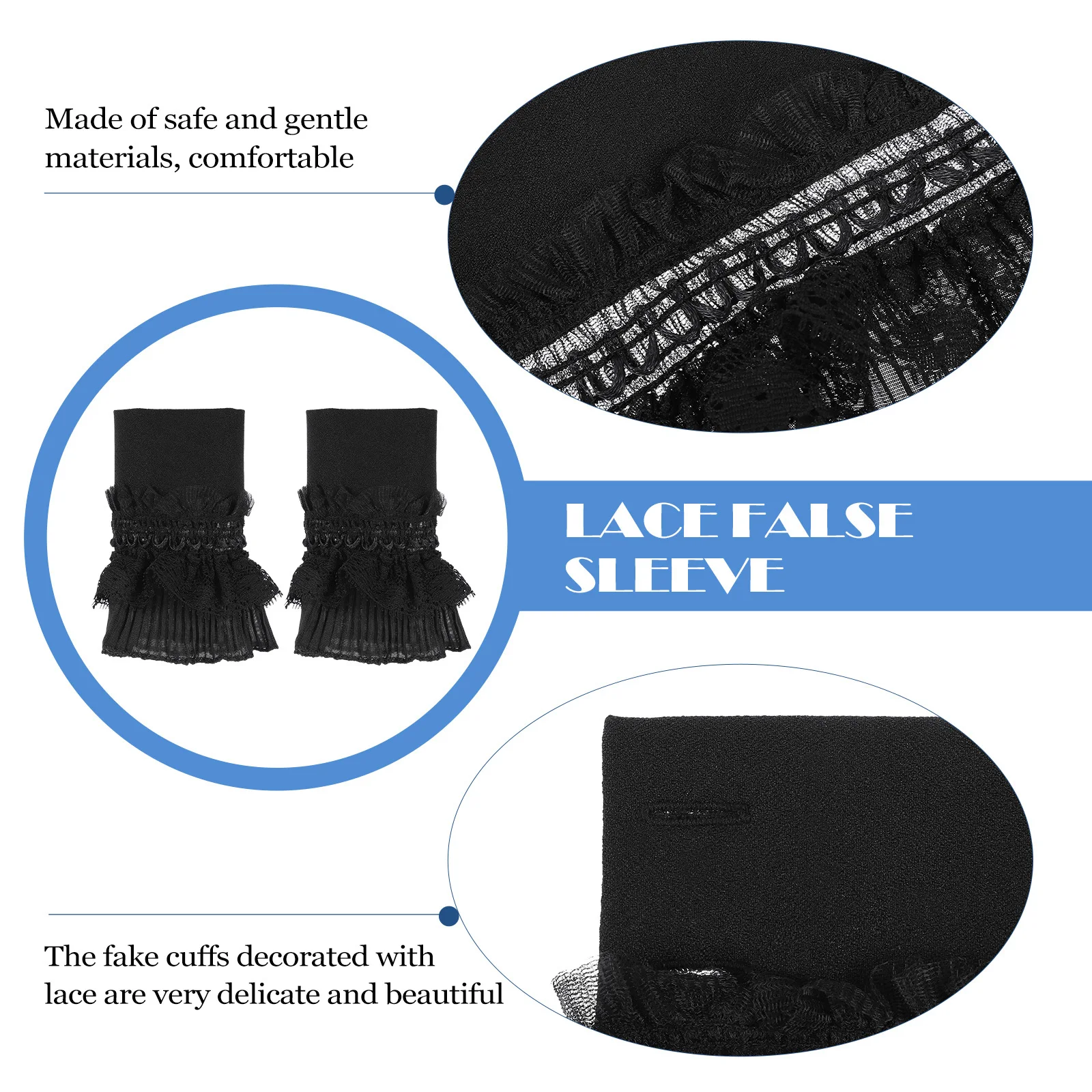 Рисунок 4 - 1 пара, искусственные кружевные манжеты для женщин