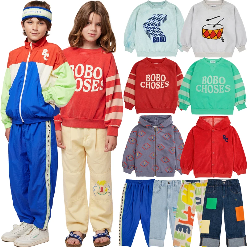 2024 New Children\'s Autumn/Winter Boys and Girls Thickened Cotton Letter Cartoon Sweater Pants Set Kids Spring Autumn Set