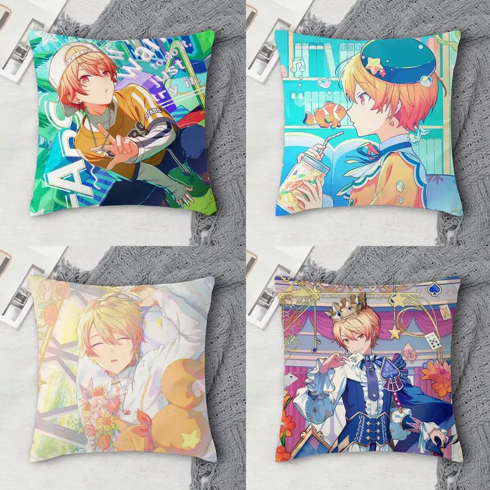 

Tenma Tsukasa Double-sided Printed Square Decorative Cushion Cover for Sofa Living Room Home Decor