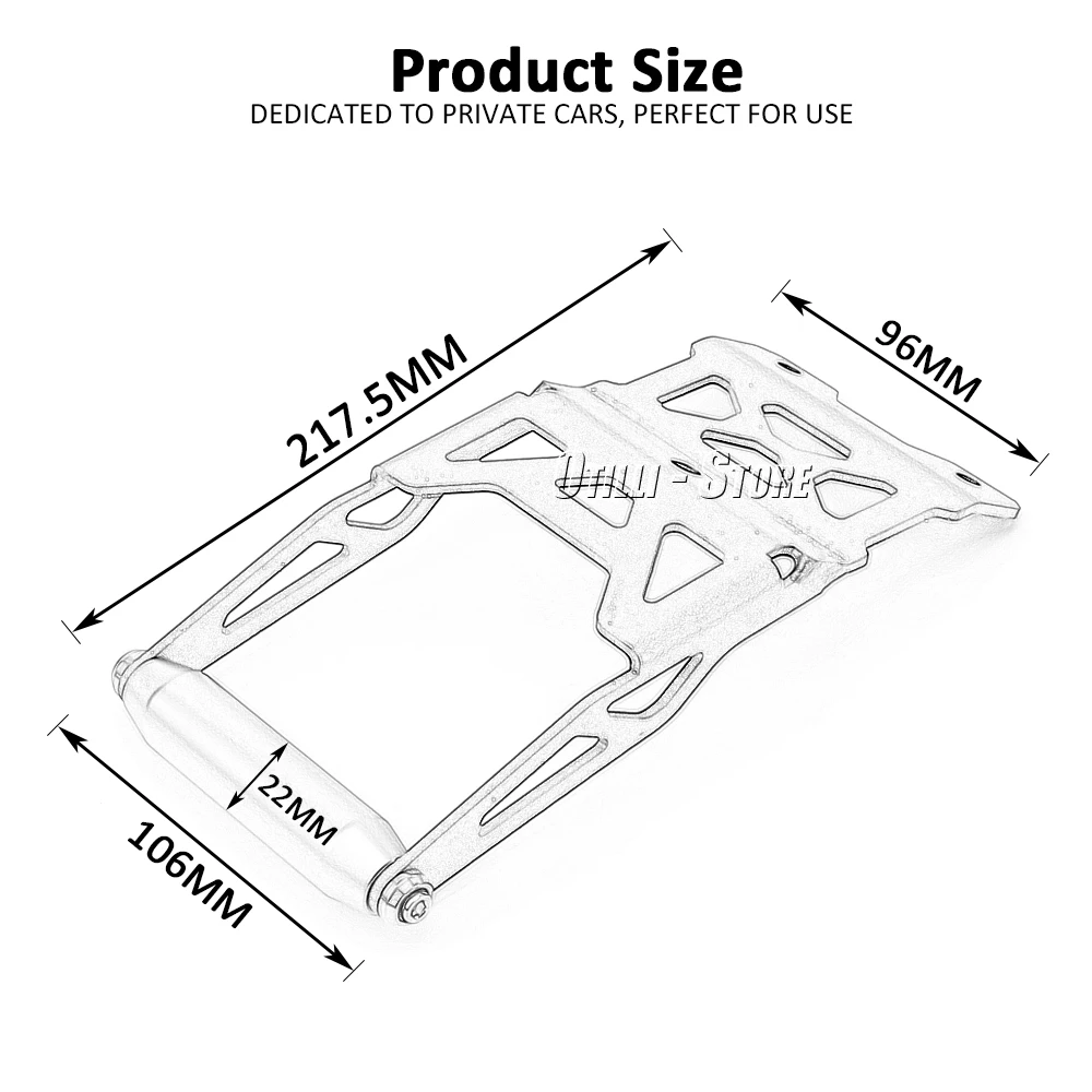 22MM 두카티 데저트 X 데저트X 2023 2024 신형 오토바이 액세서리 폰 홀더 스탠드 GPS 마운트 내비게이션 브래킷 키트