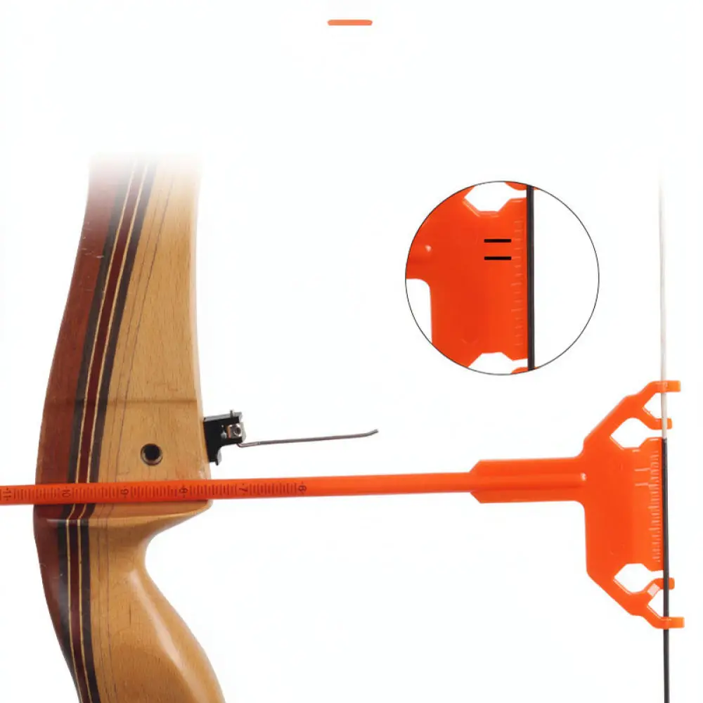 Lightweight Archery T Gauge For Setup And String Maintenance Accurate Nock Point Measuring Accessory