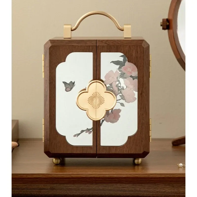 Wooden jewelry box Premium practical engagement housewarming jewelry storage box
