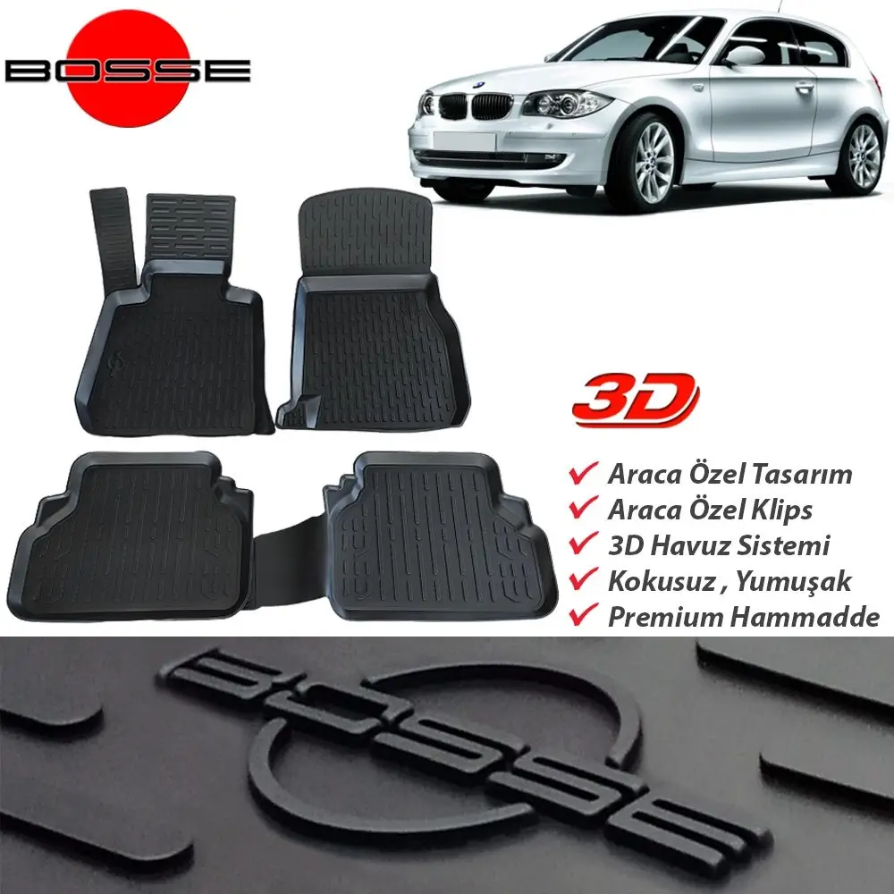 For Bmw 1 Series E87 Mat 3D Pool 2005 2011 BOSSE