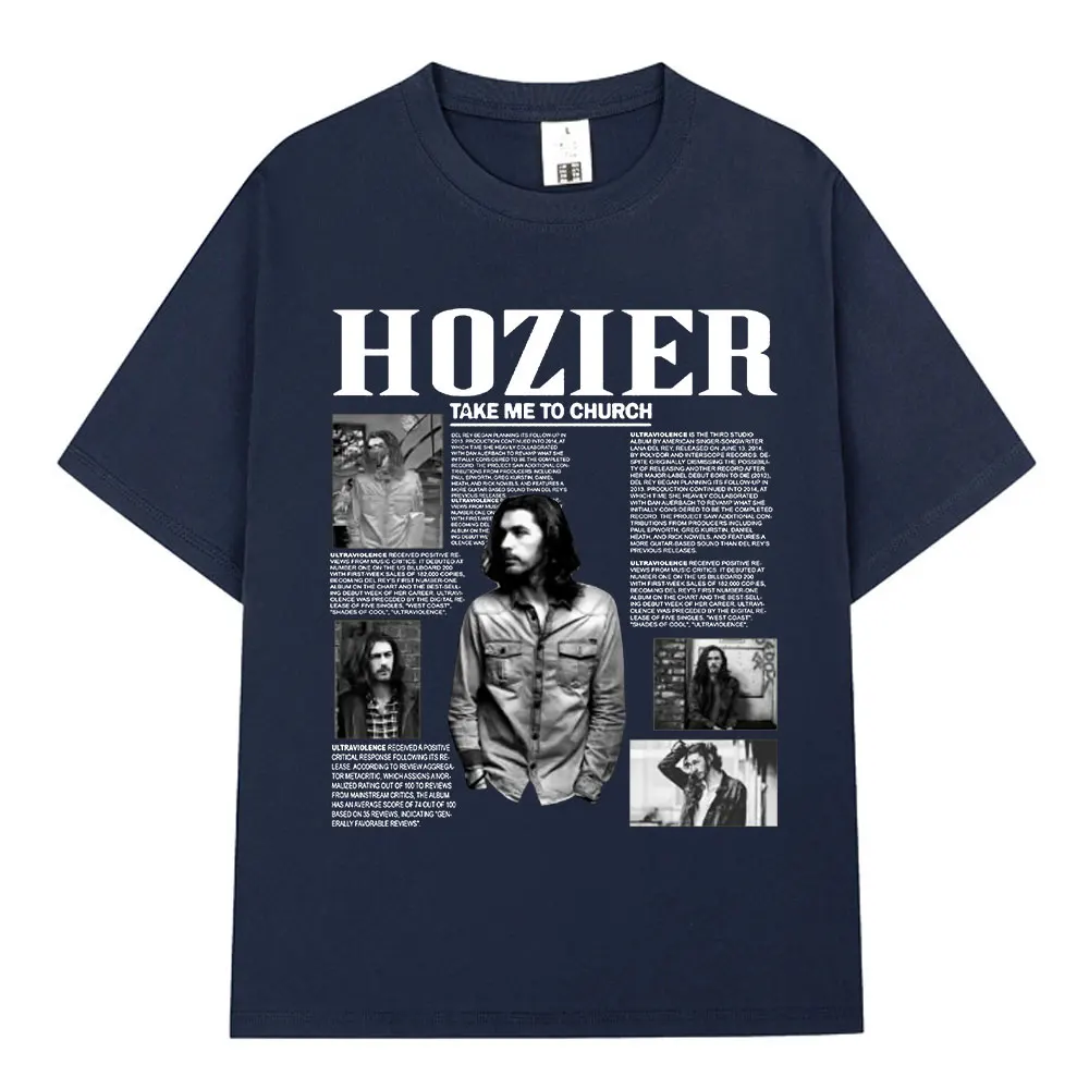 Hozier Take Me To Church T Shirt Men Women Fashion Hip Hop Oversized T-shirts 100% Cotton Casual Short Sleeve T-shirt Streetwear