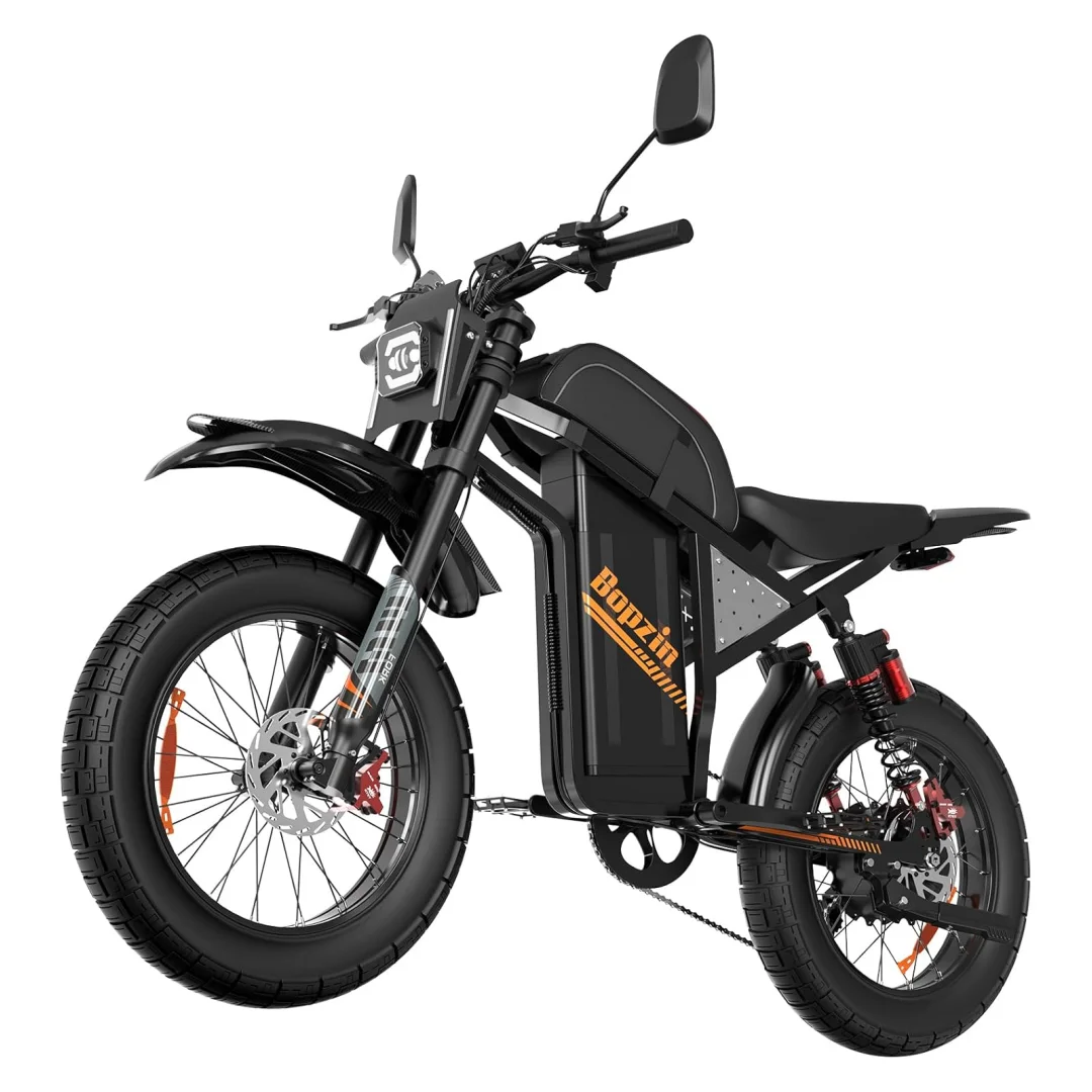 

Electric Bike for Adults 3000W 60V 35AH 20" Fat Tire Electric-Motorcycle Dual Hydraulic Brakes Full Suspension Off-Road EBike