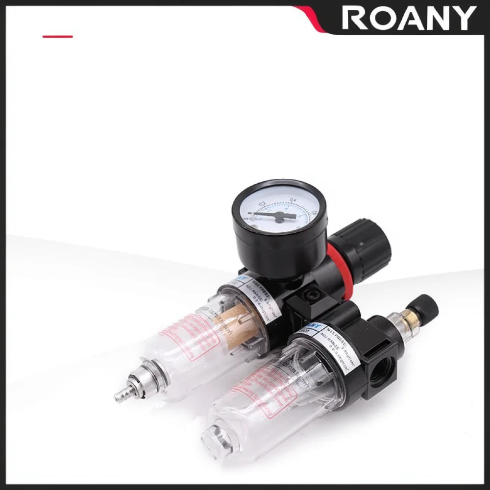 For Roany AFC2000 Pneumatic Air Filter Regulator Combo Compressor Moisture Oil Water Separator Source Treatment Tool