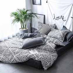 Dropshipping Luxury geometric pattern Duvet Cover + Pillowcase,FR King US Queen UK Double 2/3pcs,220*240,228*228