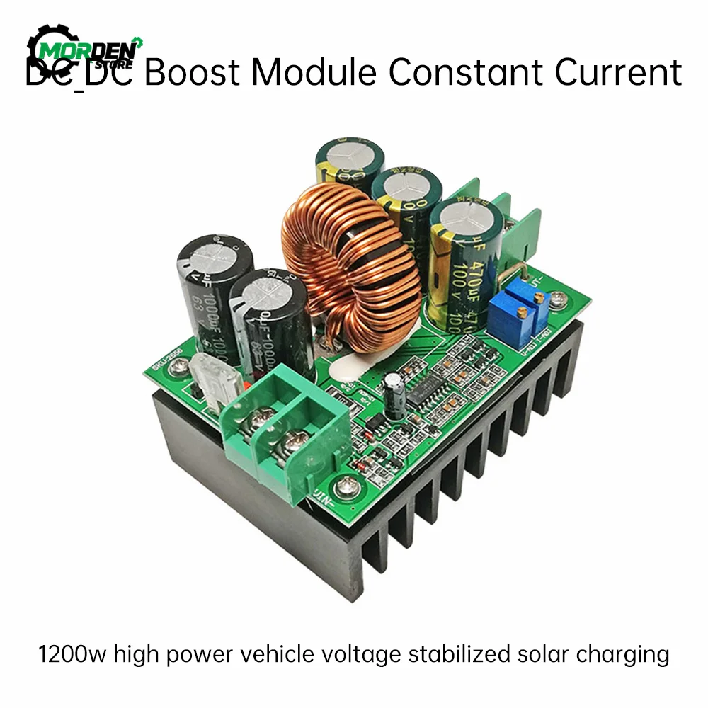 1200W DC-DC Boost Converter 10V-60V To 12V-80V 20 A Step UpModule Adjustable Constant Current Voltage Board  Power Supply