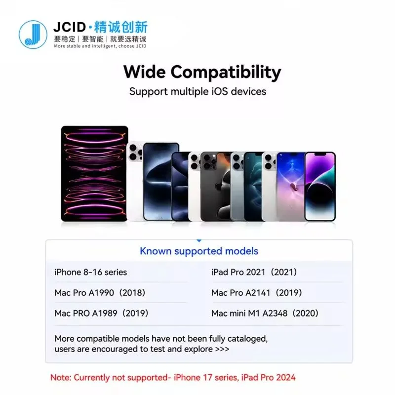 JCID iP Android Series DFU-Wiederherstellungskabel Automatische DFU-Eingangsleitung Firmware-Flash-System Reparatur Diagnose Wartung – Detail 4