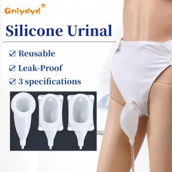 Urinary Receiver for Men Women Elderly Silicone Urinal Bedridden Patients Underwear Urinating Bag Reusable Leak-Proof