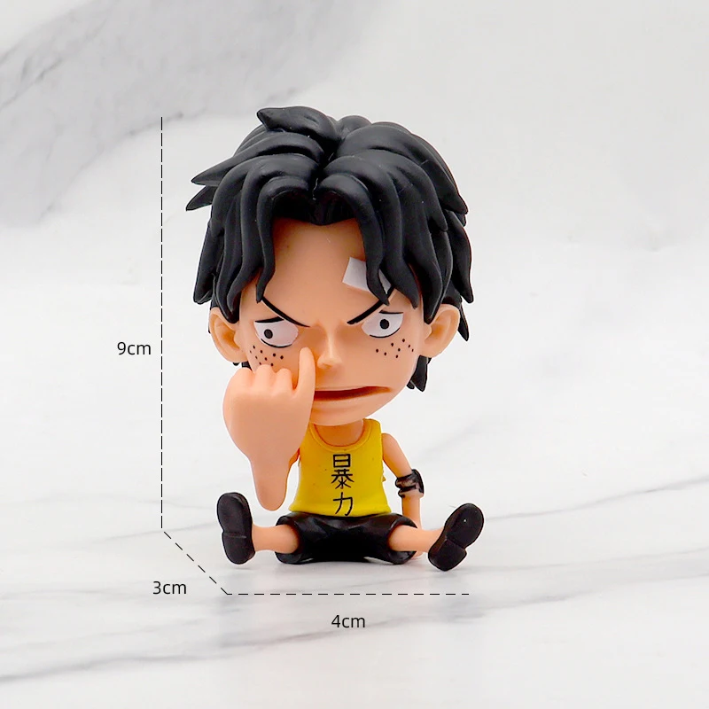 Anime Een Stuk Luffy Sabo Anime Actiefiguurmodel Geschenken Verzamelbare Beeldjes Voor Kinderen 8Cm 8 Stuks In Een Set