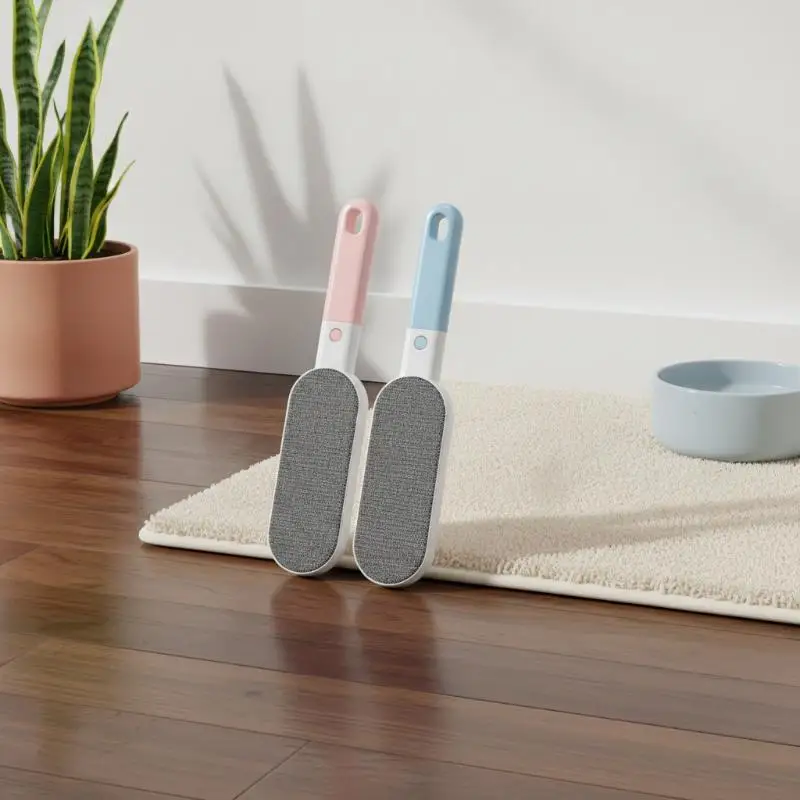 Reusable Lint Brush With Ergonomic Handle For Removing Pet Hair Fabric Fuzz Clothes Cleaning Supply