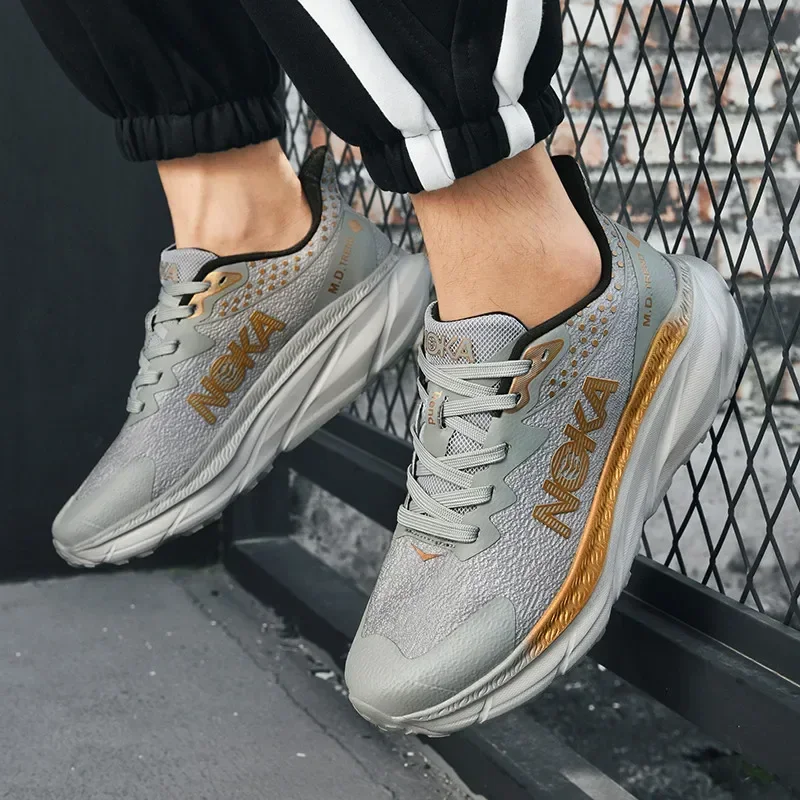 

Men's Running Shoes Trainer Race Sneakers Couple Non-Slip Jogging Off-road Shoes Outdoor Mesh Breathable Cushioning Luxury shoes