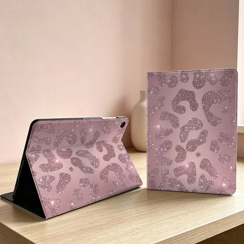

Luxury Glitter Leopard Print For Samsung Galaxy Tab S11 S10 S9 S8 S7 S6 A11 A9 A8 A7 Ultra Lite FE Plus Inch Tablet Case Soft