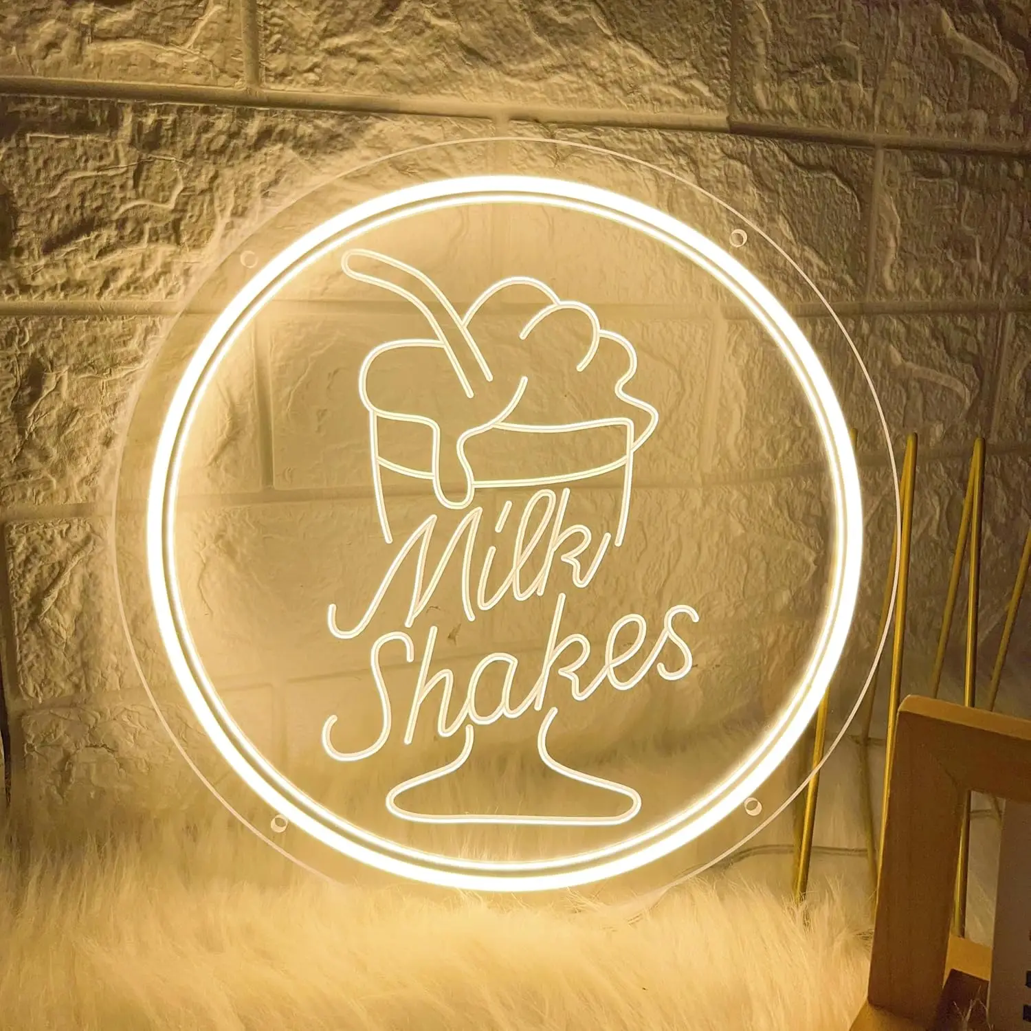 

Неоновая вывеска Milk Shakes, настенные светильники USB LED для ресторана, бара, вечеринки, спальни, декоративный подарок, неоновая подсветка для молочного чая