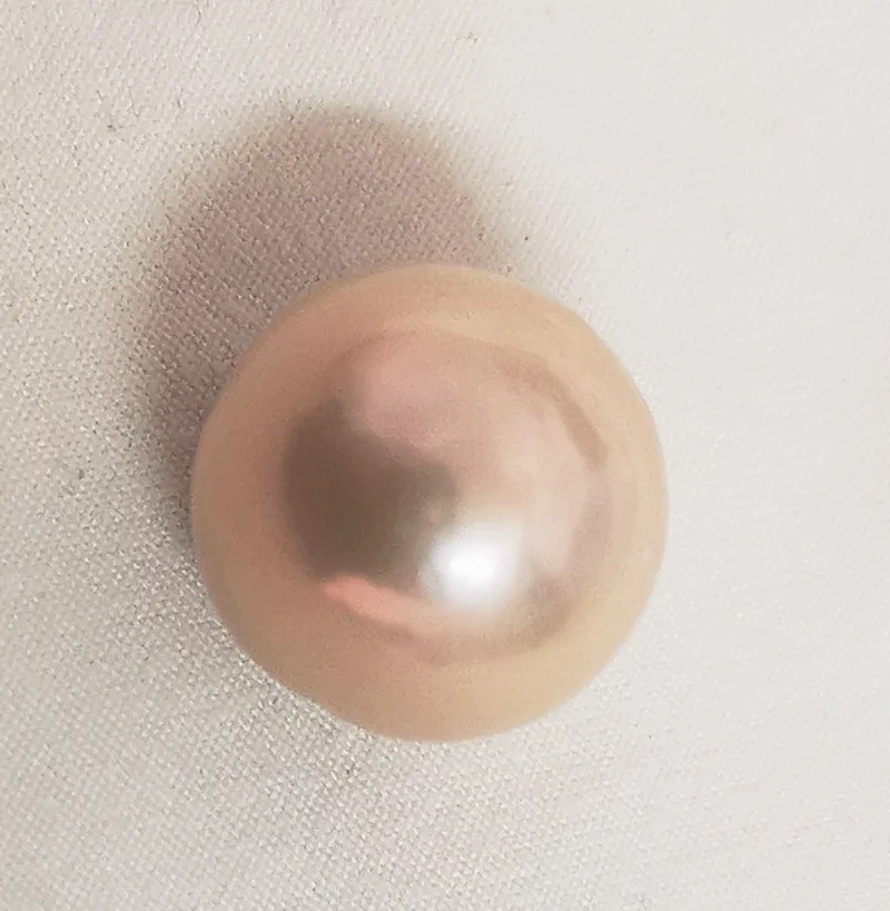 

Huge13-14mm Geuine gold pink Loose Pearls Undrilled Sea Beads Fine Earring Pendants DIY Making Accessories Fashion Jewelry Women