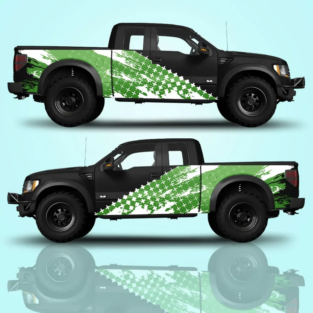 

Необычная графическая упаковочная наклейка с крестообразным узором, литая виниловая наклейка универсального размера, высокое качество, большая полоса автомобиля, графическая наклейка