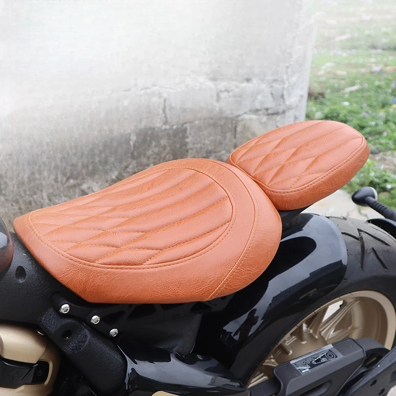 Modified Folding Hidden Dual Seat, Motorcycle Cushion Compatible with Benda Napoleon 450