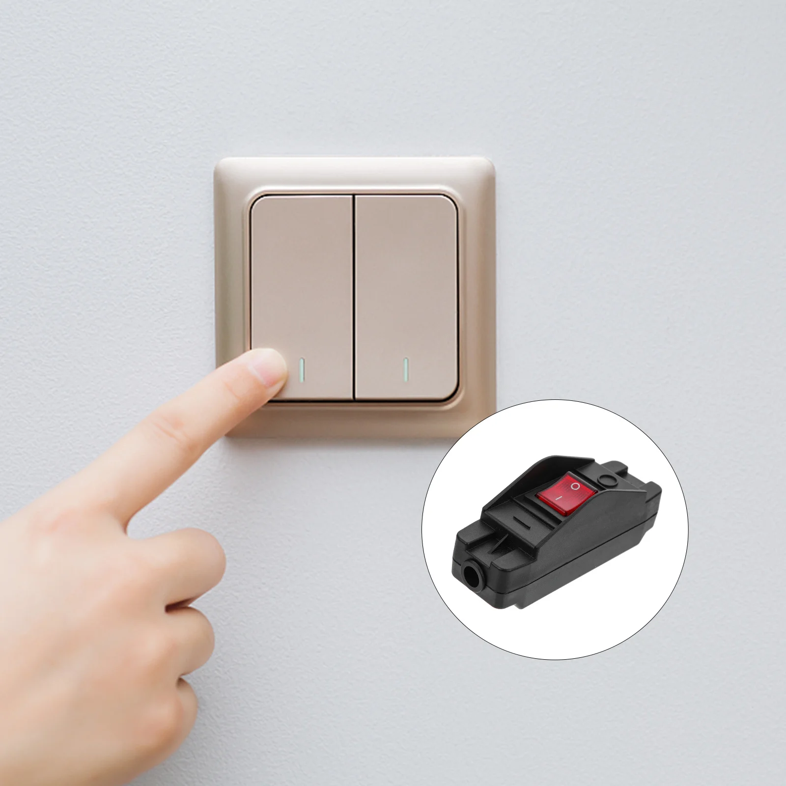 

Reliable Inline Electric Switch Good Insulation Convenient Wiring Christmas Light Lamp Replacement on Off Control