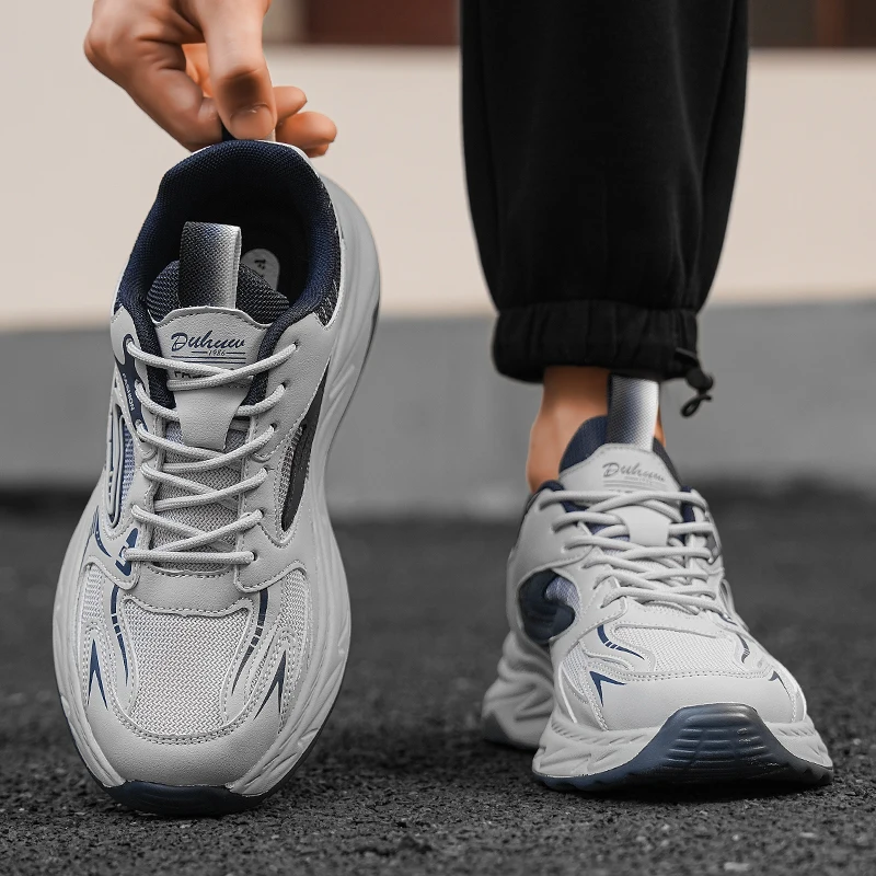 

Street Trendy Blade Dad Sneakers Men's High-Top Functional Style Shoes Daily Streetwear Sports Casual Shoes