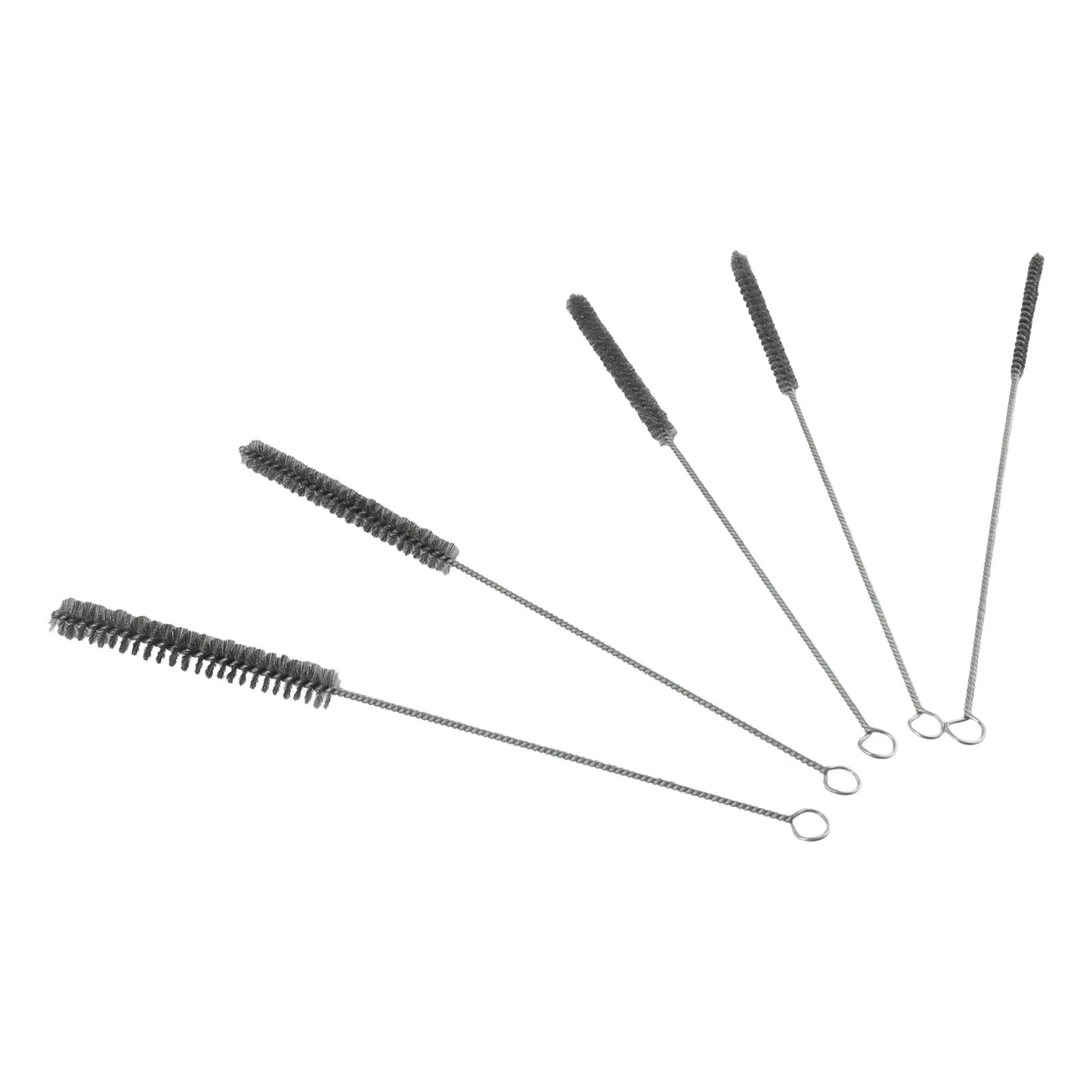 5/10pcs Cleaning Brushes Stainless Steel Brass Cylinder Wire Tube Pipe Cleaning Brush For Power Drill Descaling Rust Removal