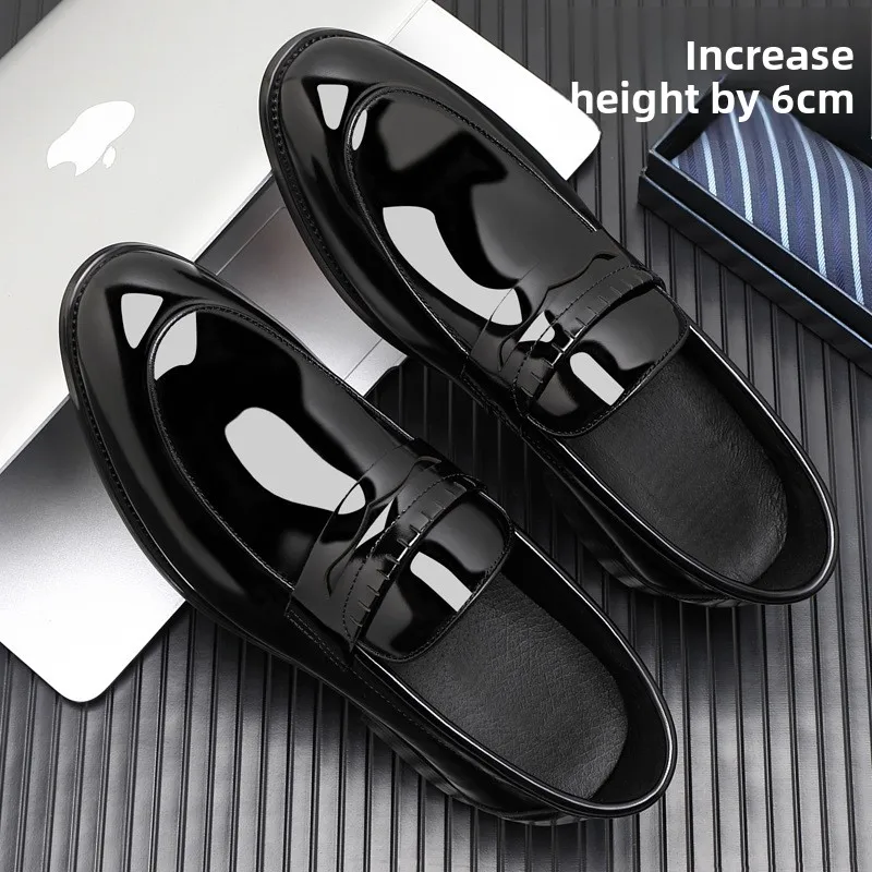 حذاء بدون كعب للرجال من جلد البقر حذاء رسمي من الجلد للرجال #2