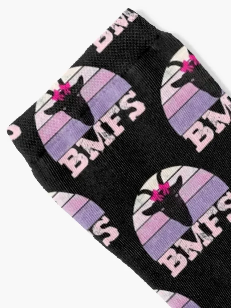 BMFS Nanny Goat Vintage Sunset Distressed Socks Antiskid soccer custom sports winter thermal Socks Men Women's