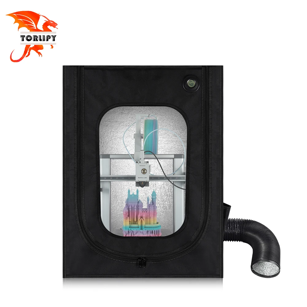 3D Printer Enclosure For Bambu Lab A1 550x650x750mm 3D Printing Sealing Kit without Exhaust Pipe Waterproof Protective Cover