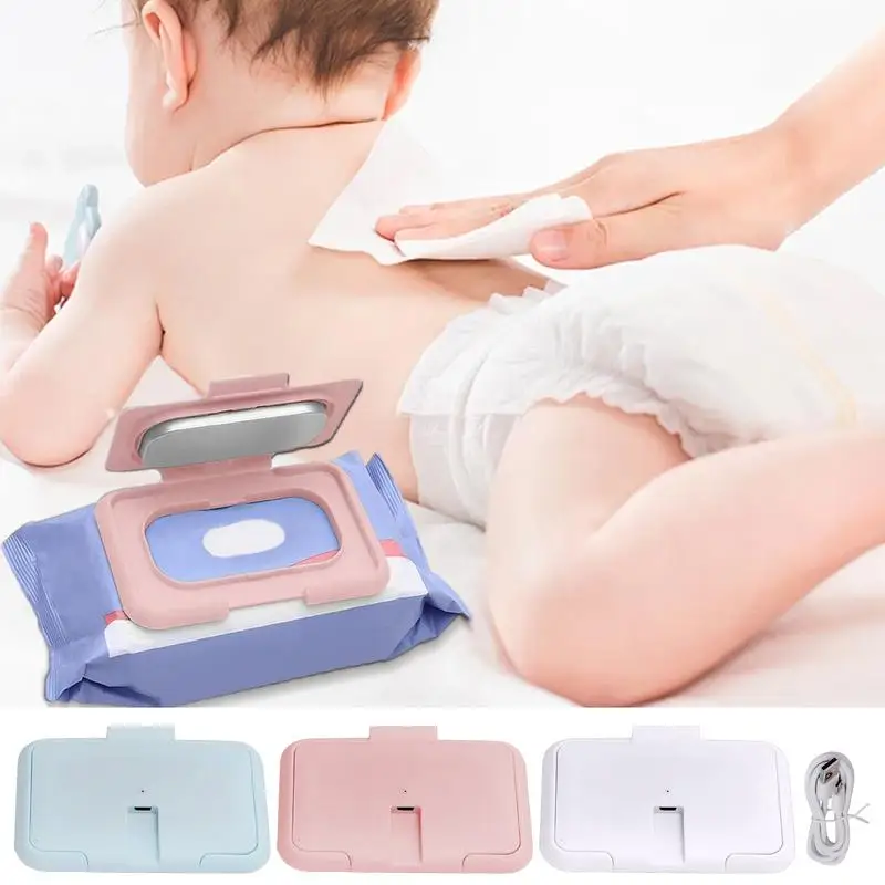 Wipes Warmer For Toddler Thermostatic Portable USB Wipes Warmer Even Heating Wipes Dispenser Warmer For Travel Car Home Picnic