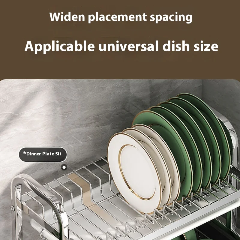 متوفر في المخزون 304 رف تخزين المطبخ من الفولاذ المقاوم للصدأ ورف الصرف رف وعاء متعدد الوظائف وعاء تخزين عيدان تناول الطعام