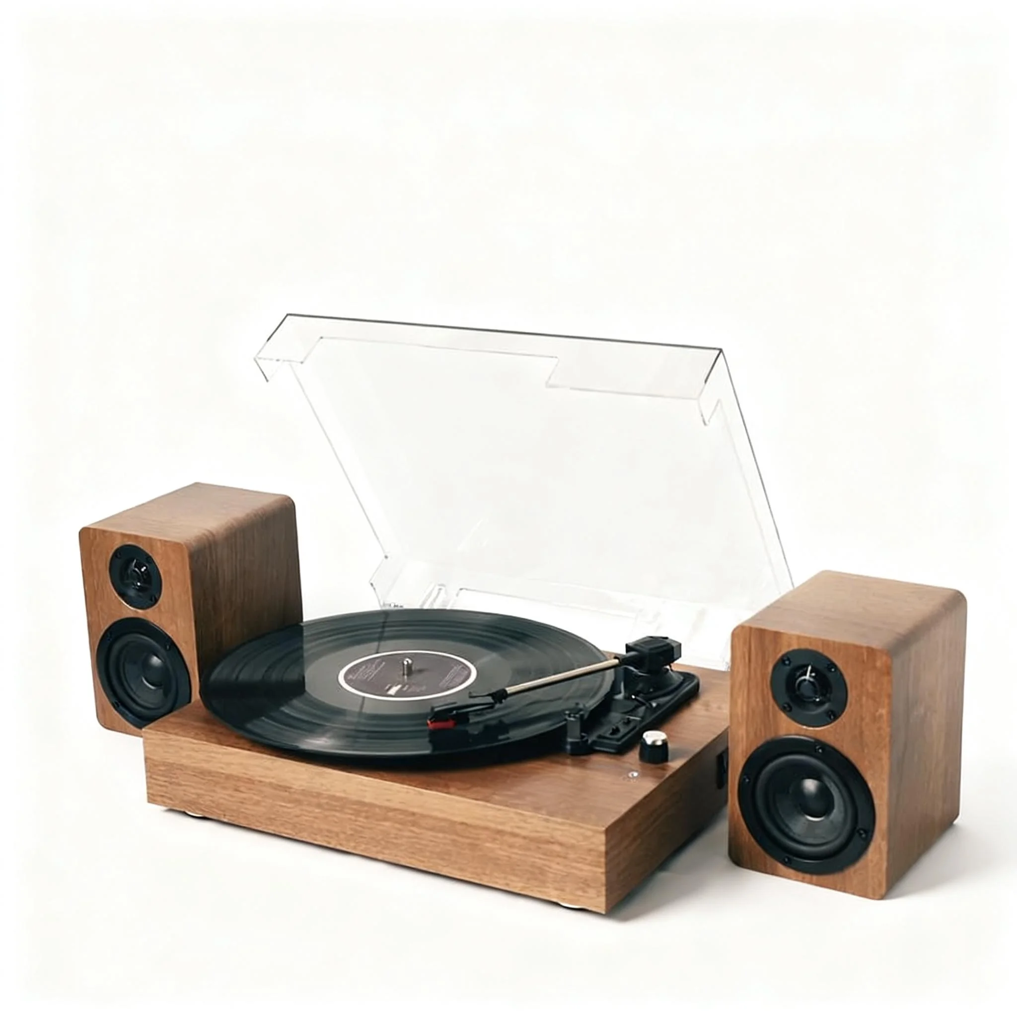 BOTO 3-Speed Wireless Gramophone for Turntable with Hi-Fi Sound Create Vintage Vibes Easy Setup for Home Use