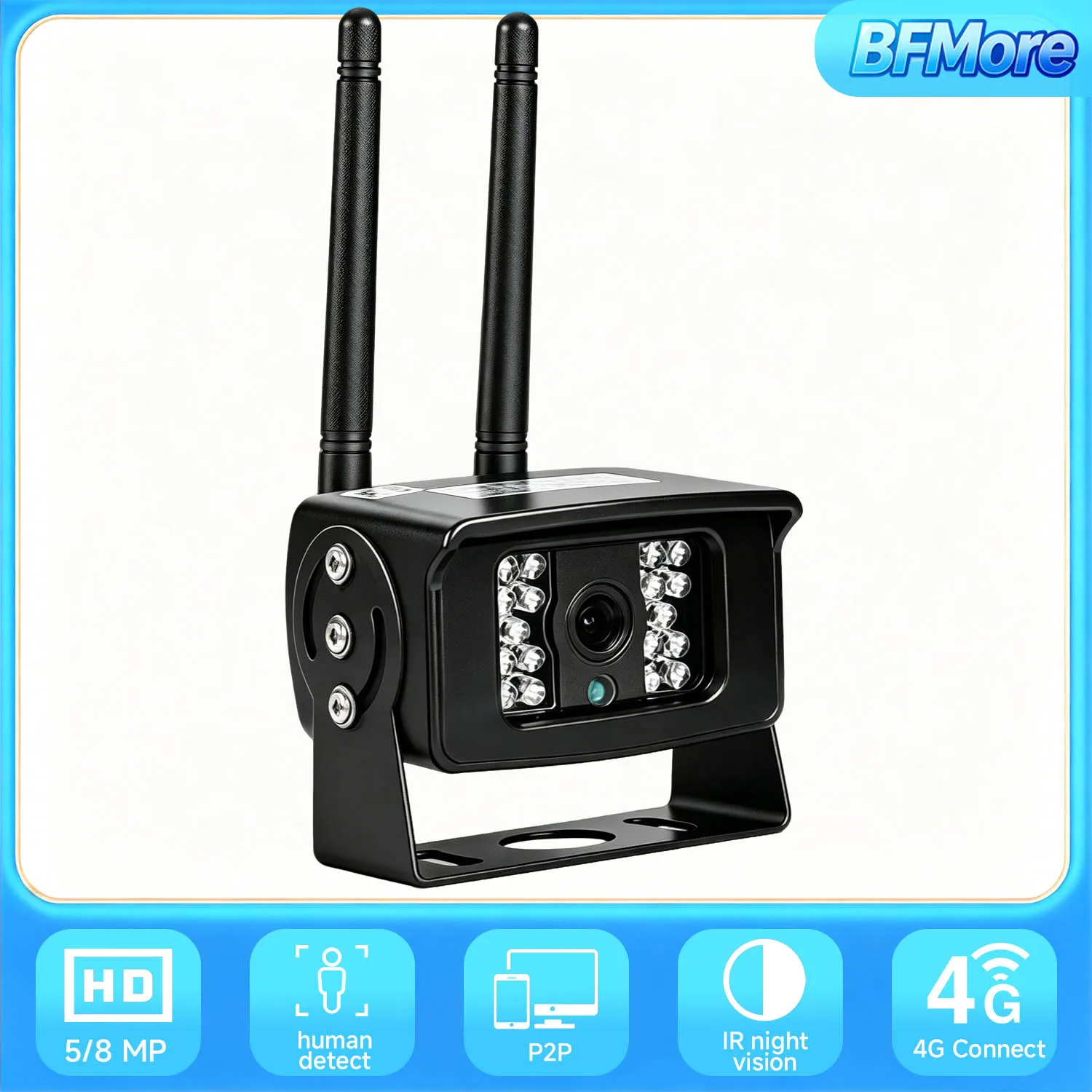 

BFMore 8MP 5MP Two Way Audio 4G SIM IP камера IP66 Waterproof 4K WIFI Outdoor Video CCTV Security Surveillance камера for Car