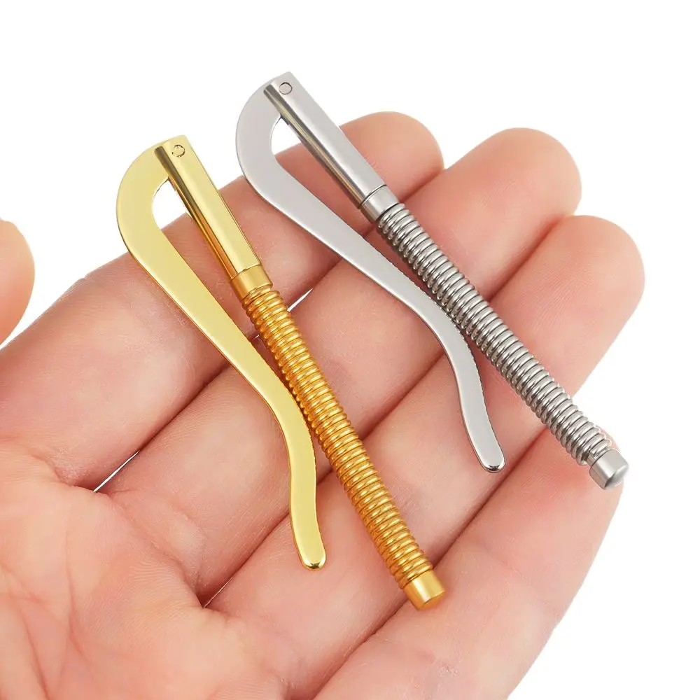 Di alta qualità durevole semplice fermasoldi in metallo Bifold Bar portafoglio morsetto a molla supporto per contanti sostituire parti morsetto a molla accessorio borsa