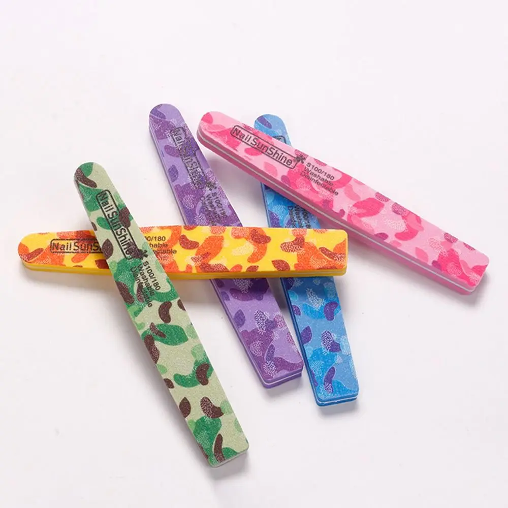 Colorful Sponge Nail Art Files Washable Double-sided Nail Tools Nail Wear-resistant Waterproof Polish Strips Manicurist