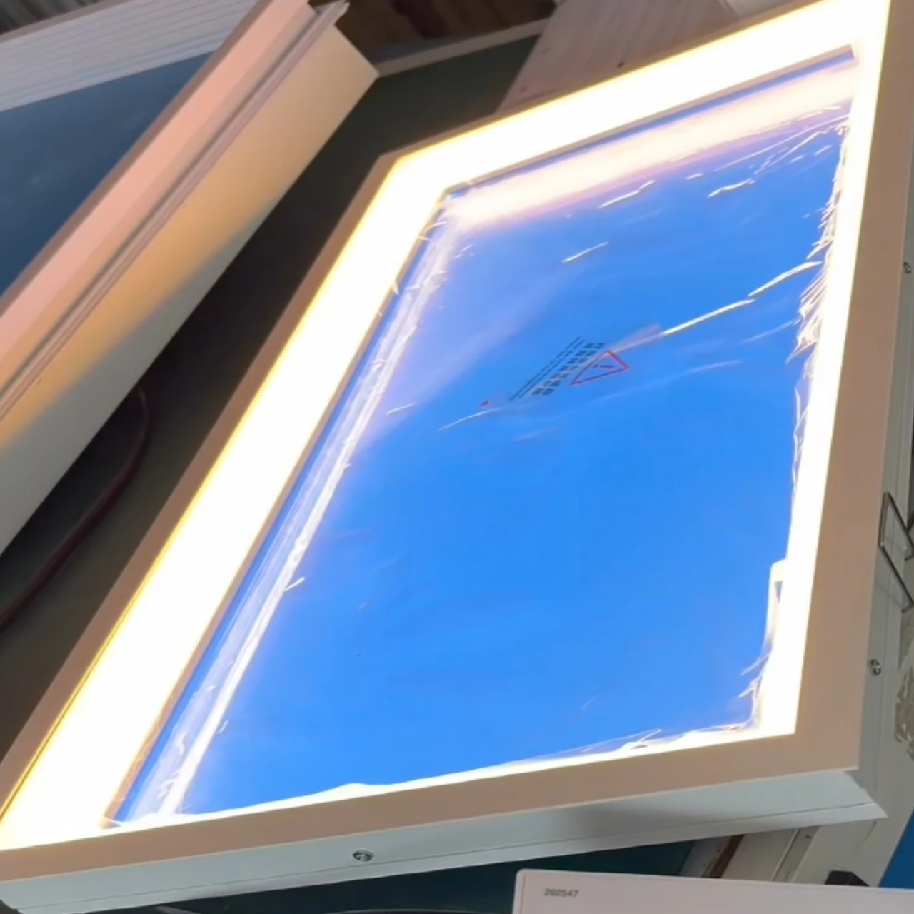 600*300*H40mm Large Blue Sky Panel Light 50W Tuya WiFi Control CRI95 Artificial Skylight For Living Room Office