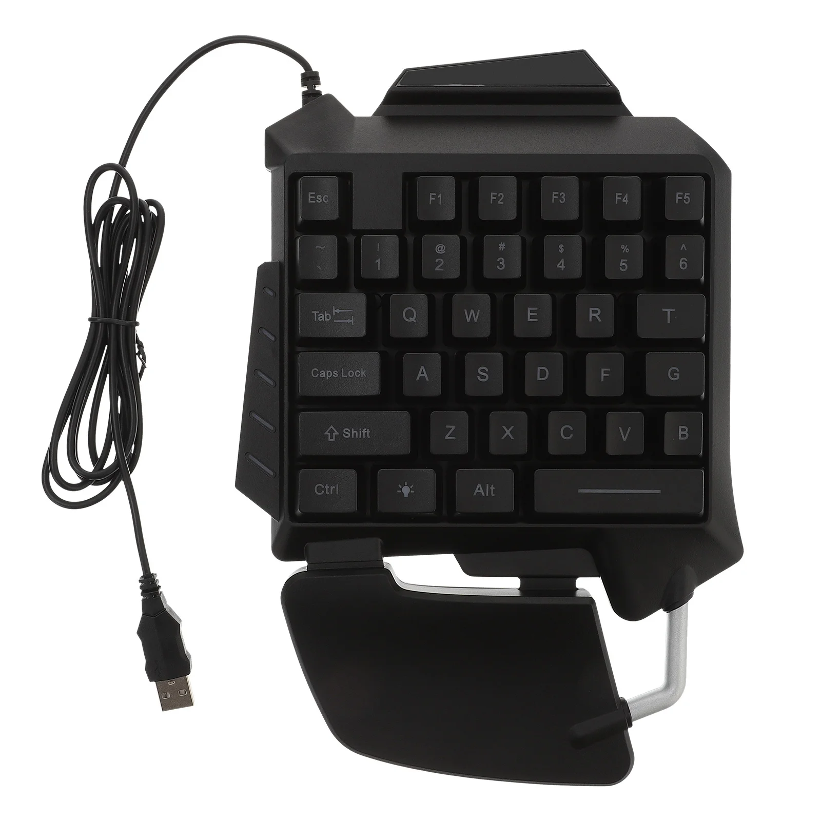 Teclado para juegos retroiluminado mixto Rgb de una sola mano 3 colores teclado de Control compacto ligero para juegos de ordenador portátil