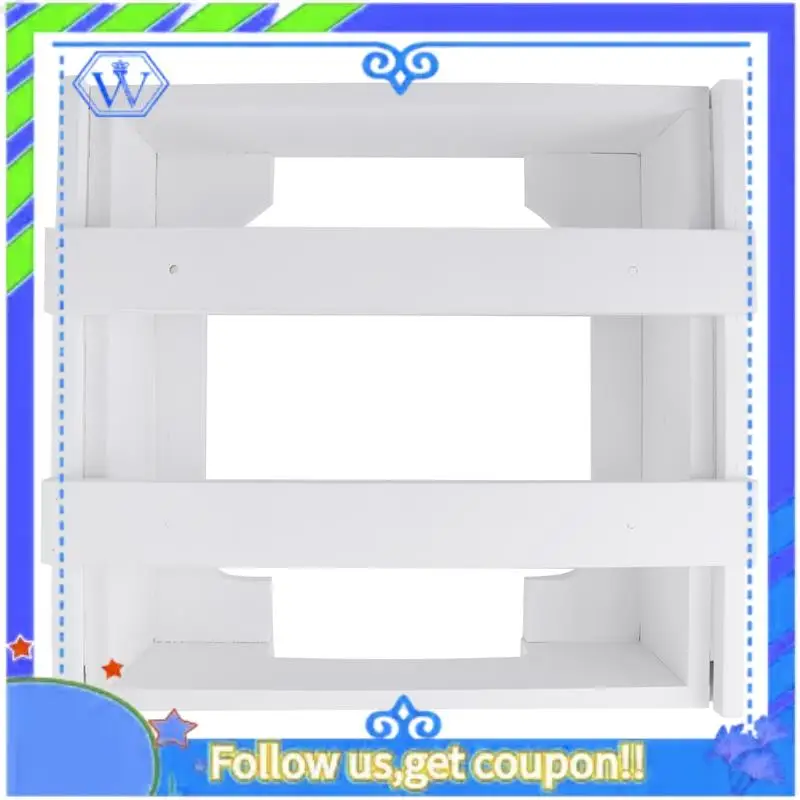 

Easy To Use 10-Inch Cabinet Bamboo Plates Holder Under Cabinet Bamboo Plates Holder, Kitchen Counter Vertical Plate White