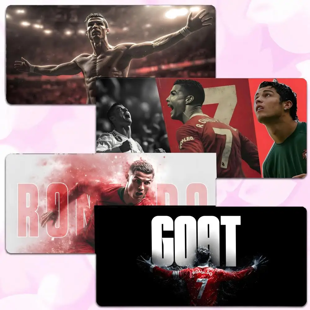 football star soccer athlete C-Cristiano Ronaldo Mouse Pad Thick Lock Edge Gaming Desk Mat Large Size PC Mouse Pad Home decor