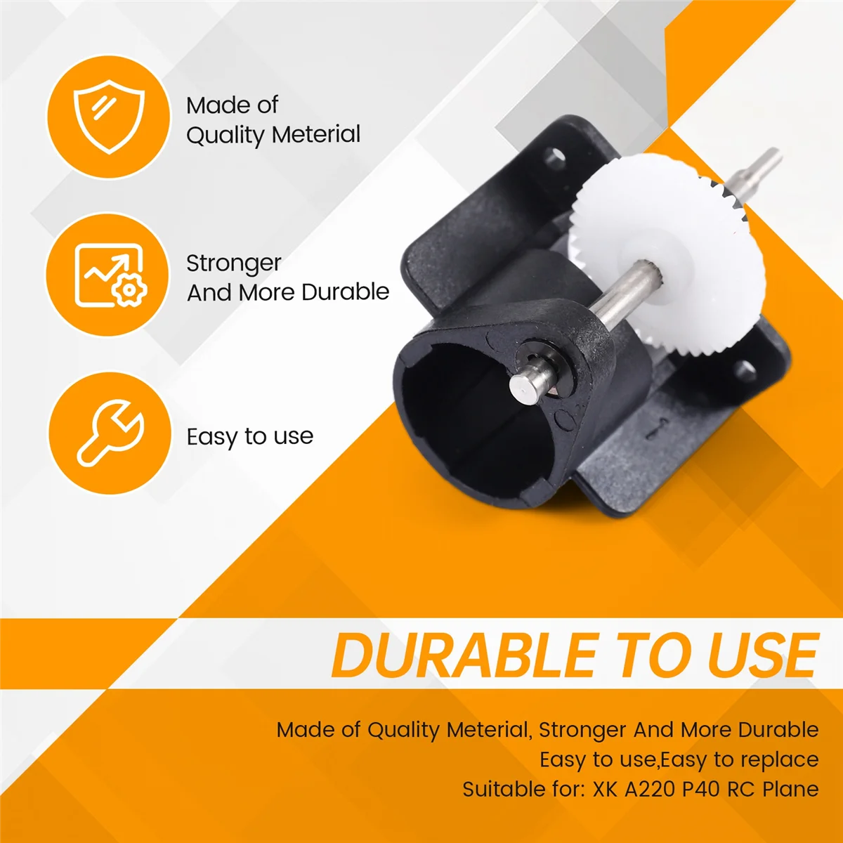 Set Roda Gigi Reduksi Motor untuk Suku Cadang Pesawat RC Wltoys XK A220 P40