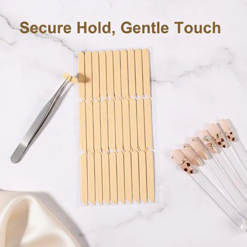 30/33pcs Double Adhesive Tape False Nails Display Stand Glue Stickers Practice