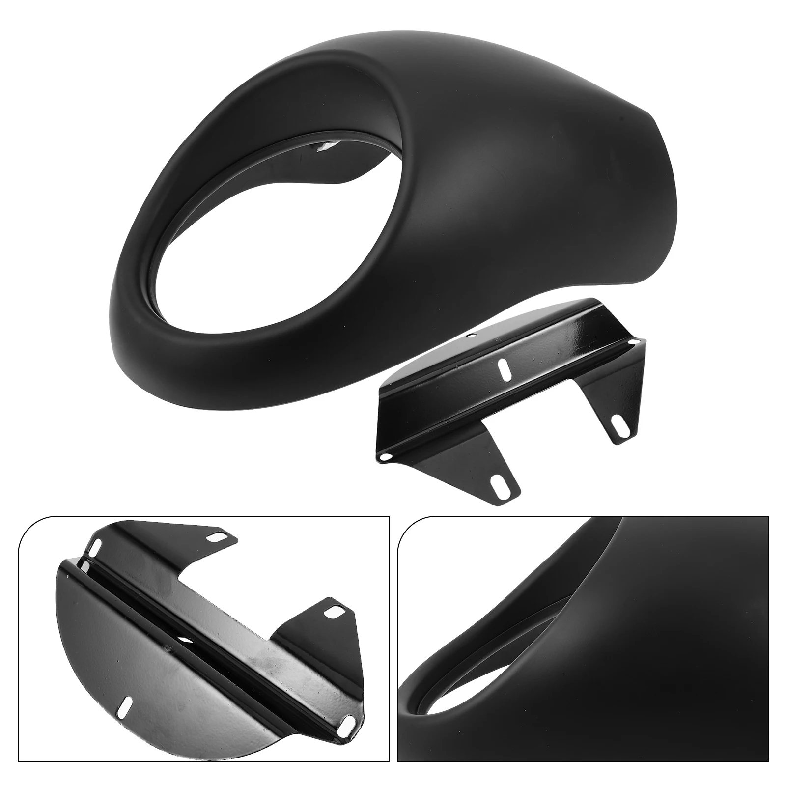 

Motorcycle Headlight Fairing Cover Universal ABS Material Easy Installation Wind Deflector Front Fairing Kit Stylish Design