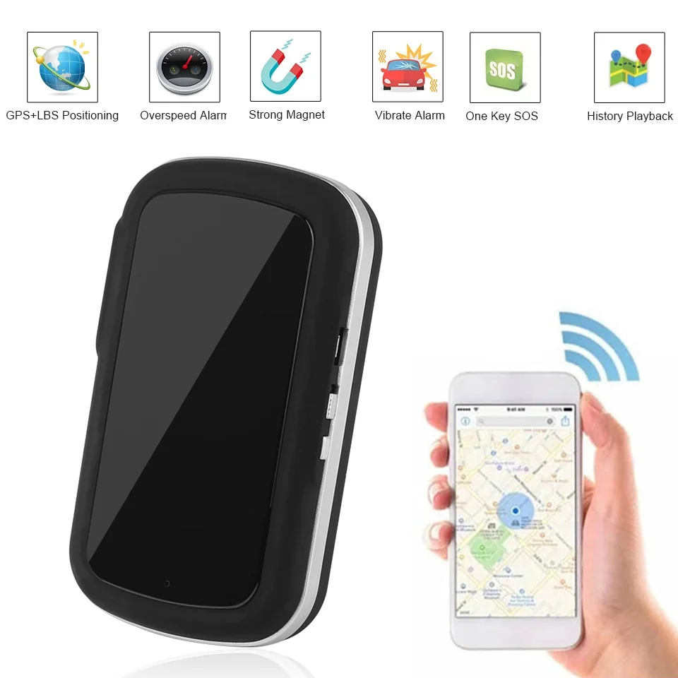 

LKGPS Tracker LK208 Mini GPS Tracker For Car Vehicle Portable Handheld Locator 60 Days Standby GPS Google Map Tracking By APP