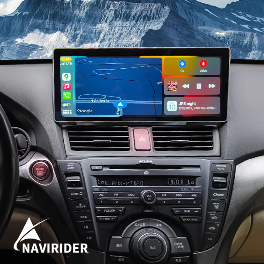

Автомобильная Мультимедийная система, стерео-система на Android, со светодиодным экраном 12,3 дюйма, GPS, Bluetooth, для Acura TL 2008-2012